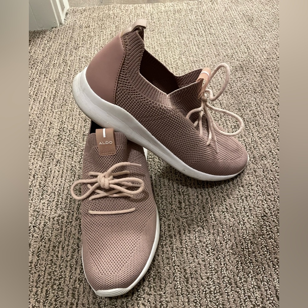 Aldo Pink Knit Sneakers